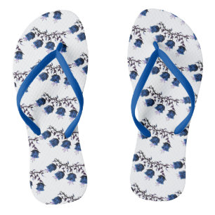 Chanclas Blue Canterbury Bells Flip Flops Slim Straps
