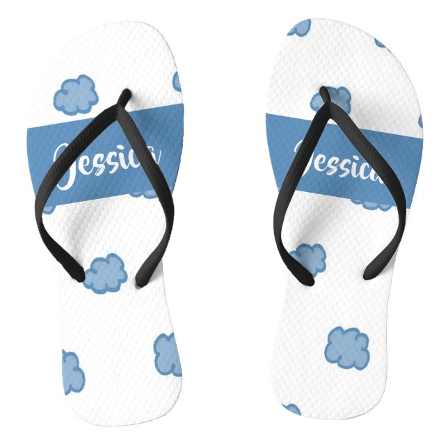 Chanclas Blue clouds on white (Plantilla)