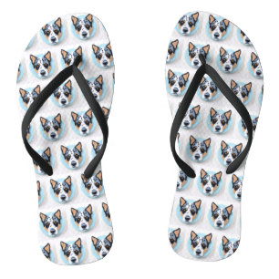 Chanclas Blue Heeler Dog 3D Inspirado