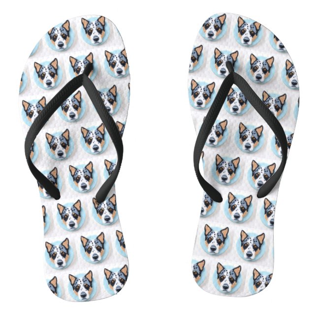 Chanclas Blue Heeler Dog 3D Inspirado (Plantilla)