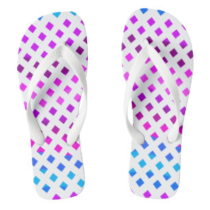 Chanclas Blue Pink Purple Flip Flops