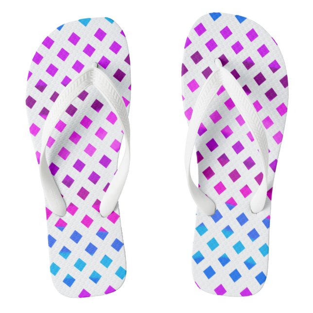 Chanclas Blue Pink Purple Flip Flops (Plantilla)