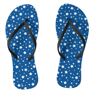 Chanclas Blue Starry Sky White Stars Pretty Starlight Night