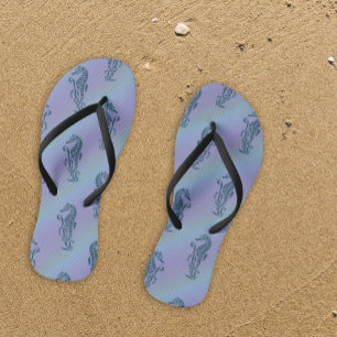 Chanclas Blue Under the Sea Seahorses