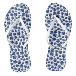 Chanclas Blueberries Imprimir patrón de frutas