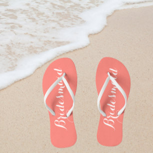 Chanclas Boda Bridesmaid Trendy Coral