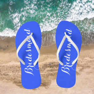 Chanclas Boda Bridesmaid Trendy Royal Blue