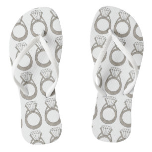 Chanclas Boda de compromiso de Diamond Ring Bling