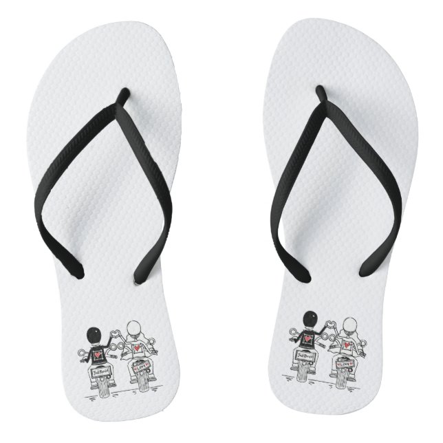 Chanclas Boda de motocicletas Flip Flops Beach Footwear (Plantilla)