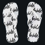 Chanclas Boda de patrón de novia<br><div class="desc">Flip flops con estampado de boda/luna de miel.</div>