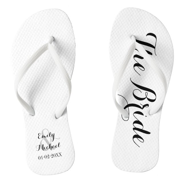 Chanclas Boda de playa Bride Flip Flops (Plantilla)