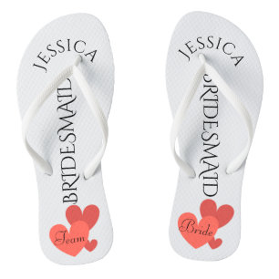 Chanclas Boda en la playa de la dama de honor Novia de eq