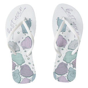 Chanclas BODAS SHOES Modernas castillos de mar Dusty Blue