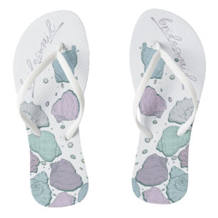 Chanclas BODAS SHOES Modernos castillos Lilac Dusty Blue