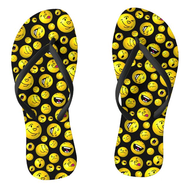 Chanclas bolas de emoji (Plantilla)