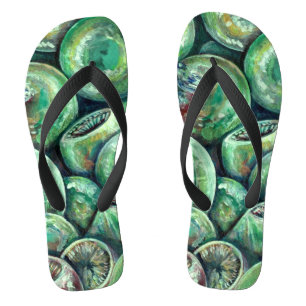 Chanclas Bolas Navideñas Verdes