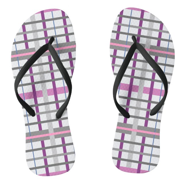 Chanclas Bonito en rosa y gris (Plantilla)