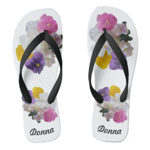 Chanclas Bonito Pastel Pansies