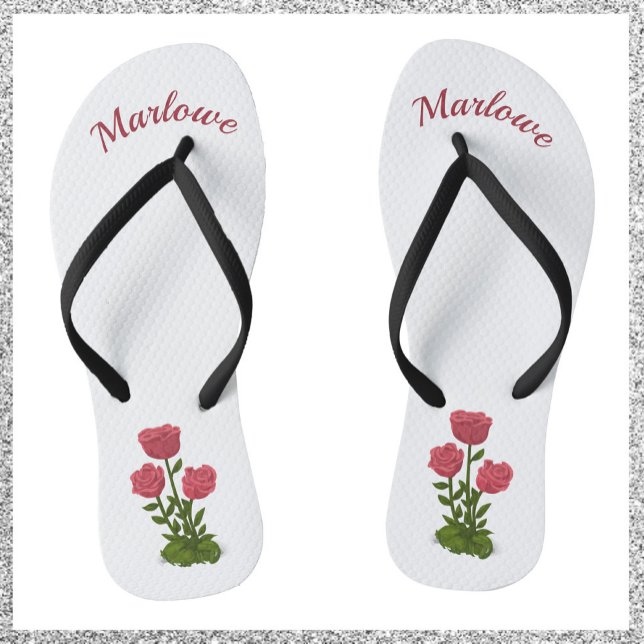 Chanclas Bonito y Rosas elegantes (Subido por el creador)