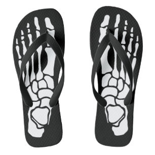 Chanclas Bony Skeleton Feet Flip Flops