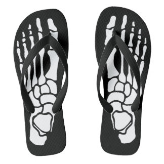 Chanclas Bony Skeleton Feet Flip Flops