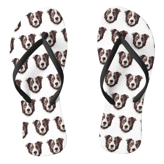 Chanclas Borde de Perro Collie 3D inspirado (Plantilla)