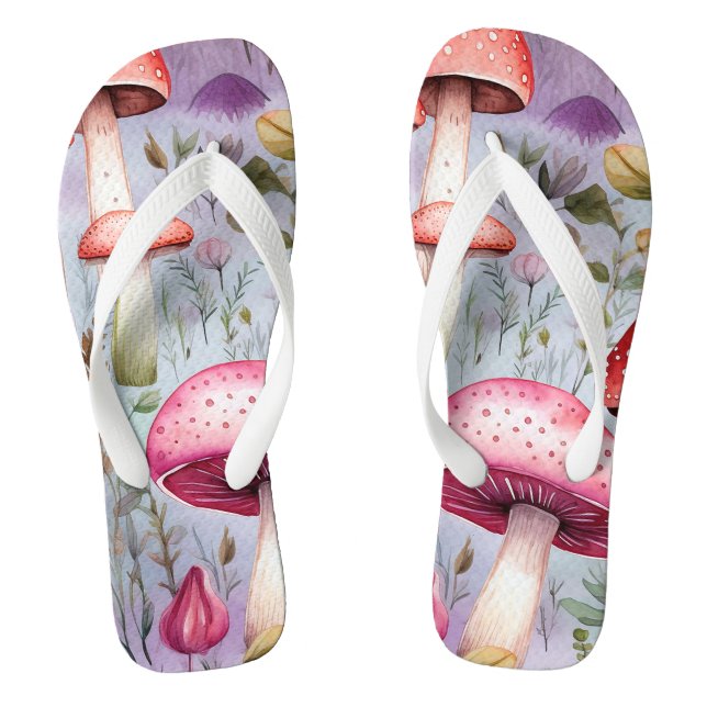 Chanclas Bosque de hongos de Cute (Plantilla)