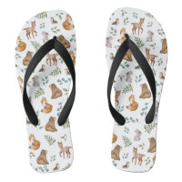 Bosque de Woodland moderno Animales Deer Bear Fox 