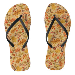 Chanclas Bosque otoñal en ocre