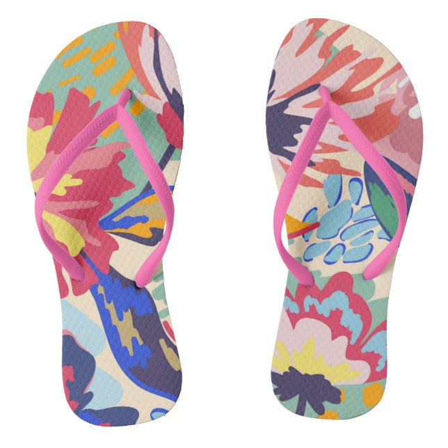 Chanclas Bosque y rosas (Plantilla)
