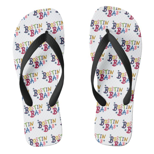 Chanclas Bostin Bab Black Country Words Flip Flop Footwear (Plantilla)