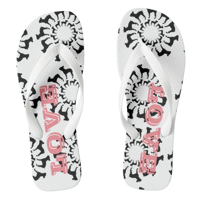 Chanclas Boston Terrier Love (Plantilla)