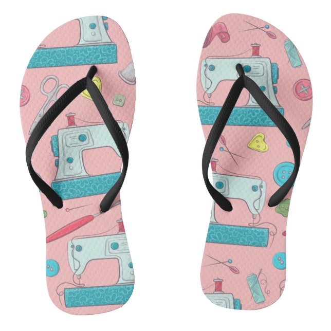 Chanclas Botones de máquina de coser tijeras de costura rip (Plantilla)