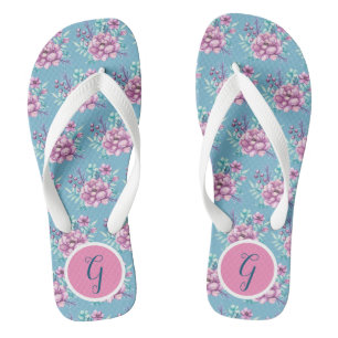 Chanclas Bouquet Flowers rosado Flip Flops
