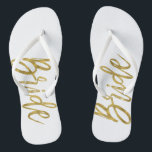 Chanclas Brida Flip Flops con tipografía de Relieve metaliz<br><div class="desc">Brida Flip Flops con tipografía de Relieve metalizado dorado</div>