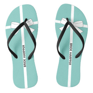 Chanclas BRIDE & Bridesmaid Ducha personalizada Tiara Fiest