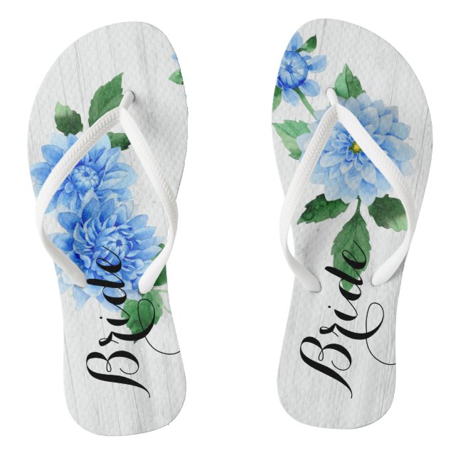 Chanclas Bride Dahlia Flores Flip Personalizadas (Plantilla)