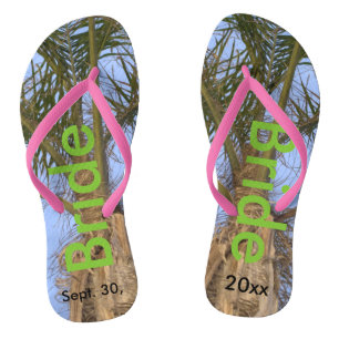 Chanclas Bride Palm Trees Blue Sky