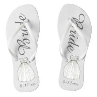 BRIDE White Princess Boda Vestido Flip Flip Flops