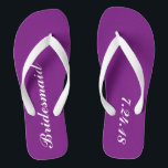 Chanclas Bridesmaid Flip Flops<br><div class="desc">¿Quieres un regalo divertido y útil para tus damas de honor? ¿Qué tal unas chanzas? Personalizar la fecha hasta su día especial y haz que se sientan especiales. Sería perfecto para vestirse mientras todo el mundo se lleva el pelo y el maquillaje y la recepción se va a bailar toda...</div>
