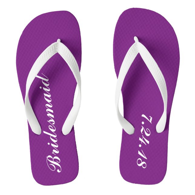 Chanclas Bridesmaid Flip Flops (Plantilla)