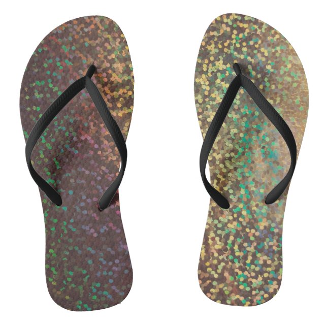 Chanclas Brillante, confetti (Plantilla)
