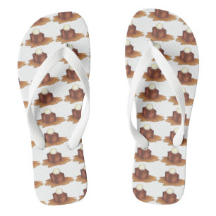 Chanclas Británico pegajoso café Pudding Inglaterra Flip Fl