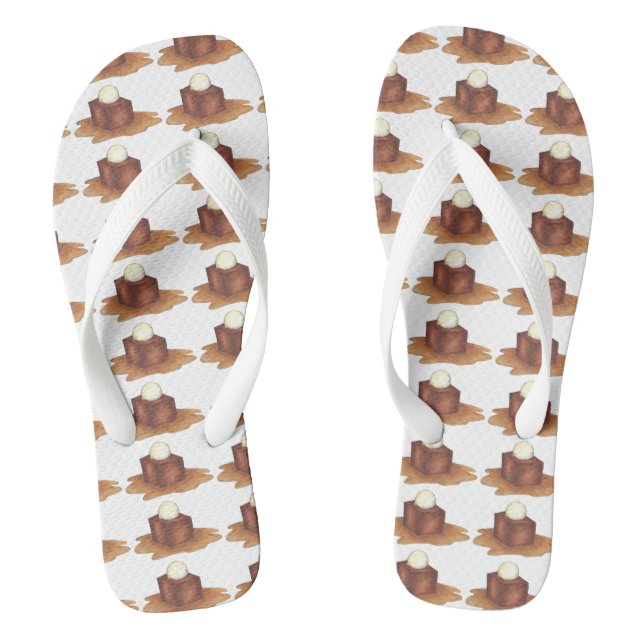 Chanclas Británico pegajoso café Pudding Inglaterra Flip Fl (Plantilla)