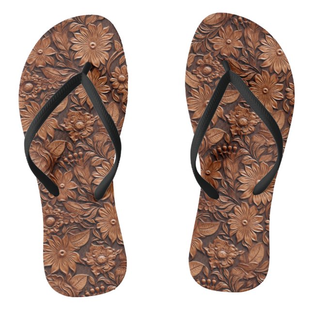 Chanclas Brown Boho Floral (Plantilla)