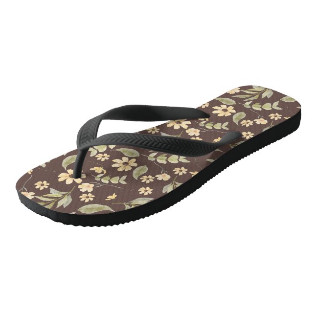 Chanclas Brrown Capricho Floral Retro  (Angular)