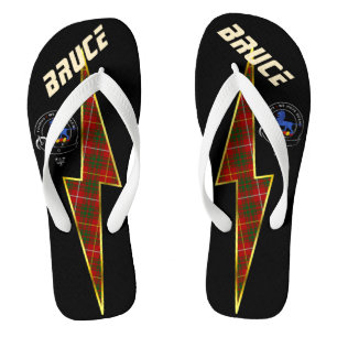 Chanclas Bruce Clan Badge Lightning Bolt Flip Flops