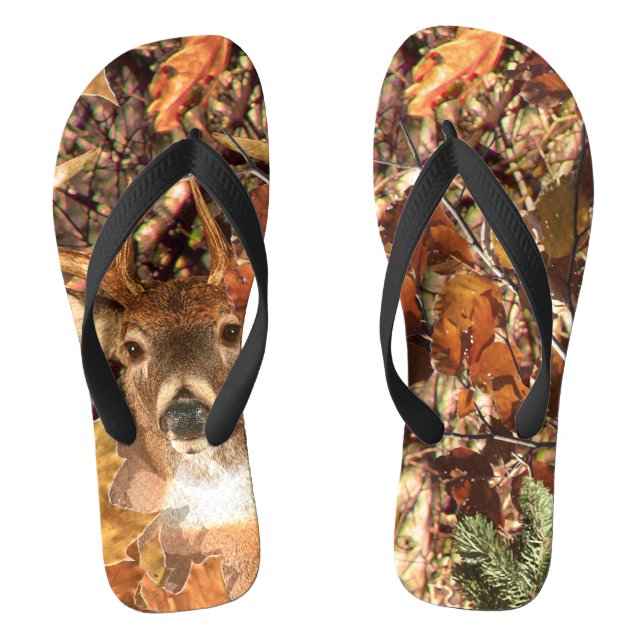 Chanclas Buck in Fall Hunter Camo venado de cola blanca (Plantilla)