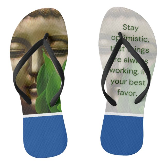 Chanclas BuddhaTodayV2 'Camina en Paz' #1 Original con Cita (Plantilla)