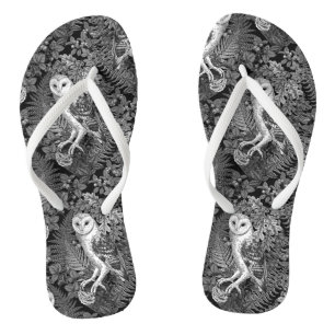 Chanclas Búhos, helechos, roble y bayas 4